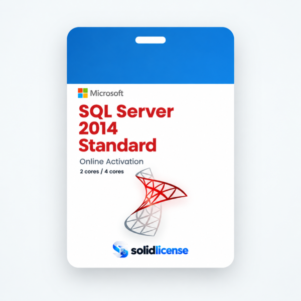 SQL Server 2014 Standard license with 2 cores or 4 cores