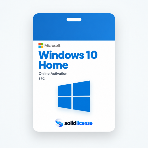 Microsoft Windows 10 Home License Windows 10 Home license with online activation for 1 PC