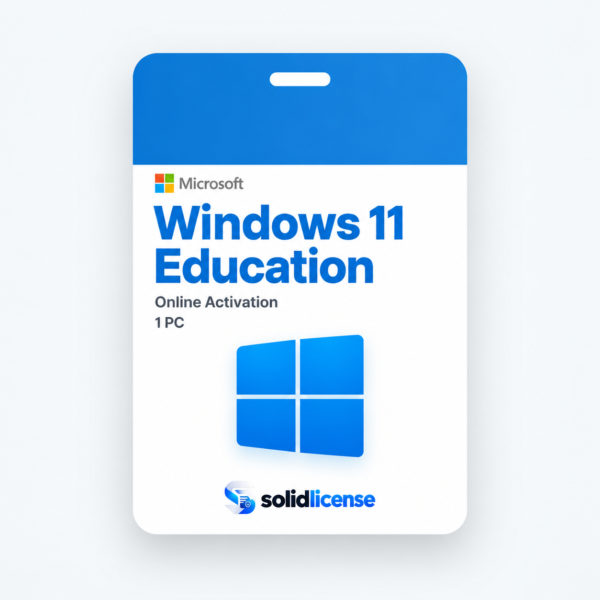Windows 11 Education license with online activation for 1 PC