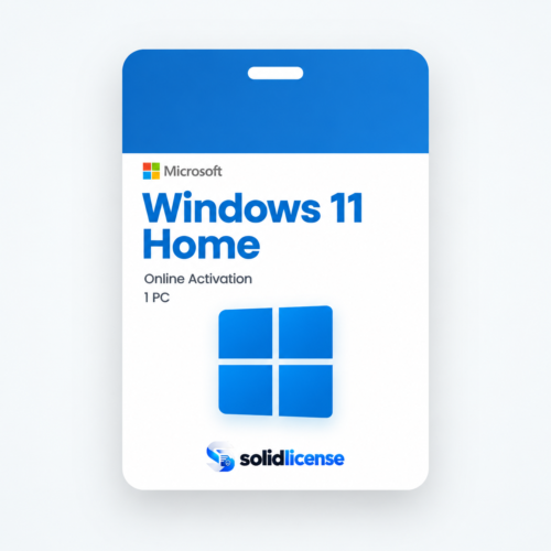 Microsoft Windows 11 Home License Windows 11 Home license with online activation for 1 PC