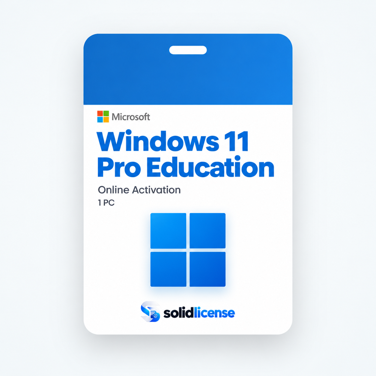 Windows 11 Pro Education license with online activation for 1 PC