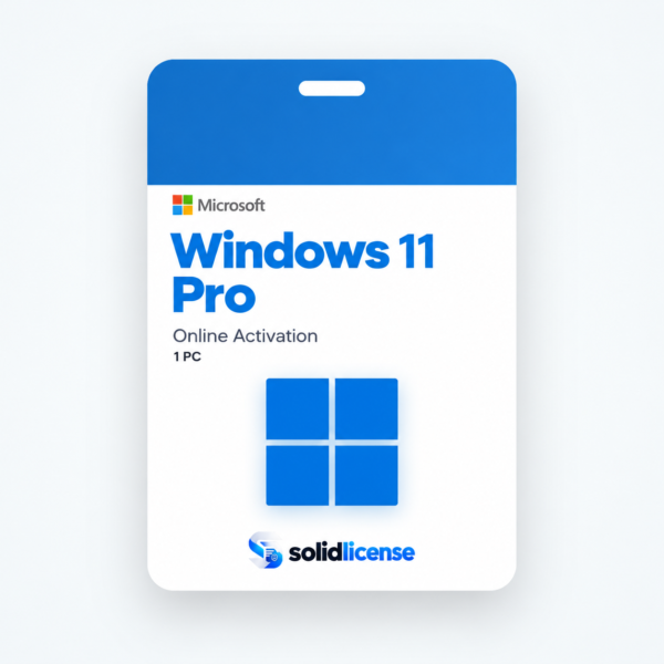 Windows 11 Pro license with online activation for 1 PC