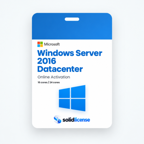 Windows Server 2016 Datacenter License Windows Server 2016 Datacenter license with 16 cores or 24 cores