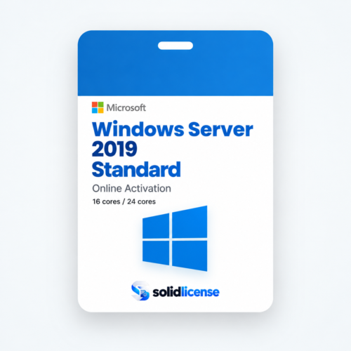 Windows Server 2019 Standard License Windows Server 2019 Standard license with 16 cores or 24 cores